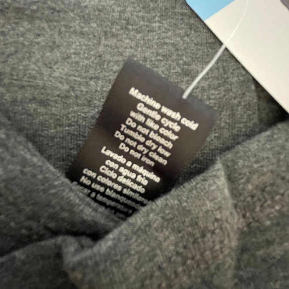 Yogalicious Woman Top Large Heather Charcoal NWT - Picture 3 of 12